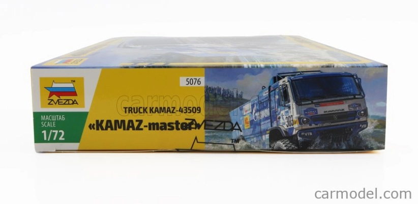 Zvezda Kamaz 43509 Truck N 303 Rally Silk Road 2022 Andrey Karginov - Andrey Mokeev 1:72 /
