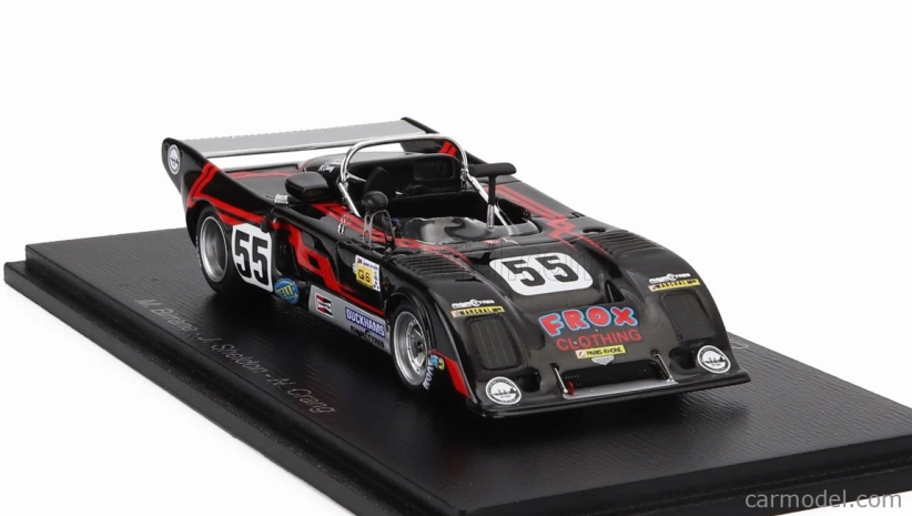 Spark-model Chevron B36 1750cc S4 Team Chevron Racing Car N 55 24h Le Mans 1982 Martin Birrane - John Sheldon - Neil Crang 1:43 Black Red