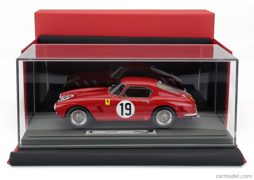 Bbr-models Ferrari 250gt Swb 3.0l V12 Team N.a.r.t. North American Racing N 19 24h Le Mans 1960 Ed Hugus - Augie Pabst - Con Vetrina - With Showcase 1:18 Red