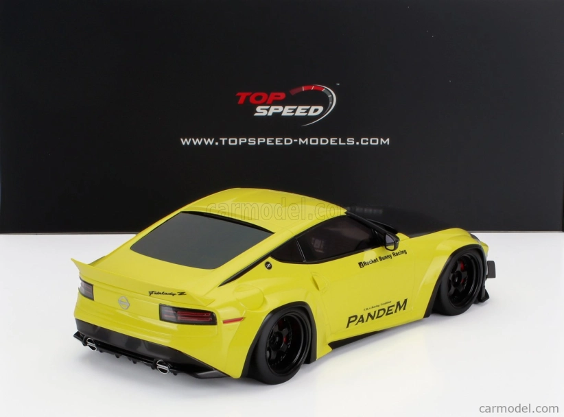 Truescale Nissan Fairlady Z (rz34) Pandem Coupe 2022 1:18 žltá čierna