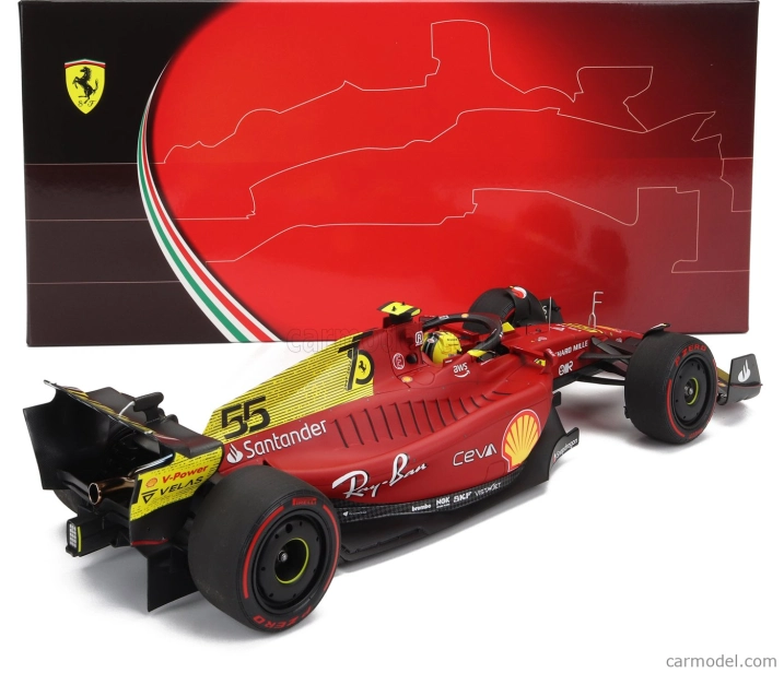 Bbr-models Ferrari F1-75 Team Scuderia Ferrari N 55 1:18, červená