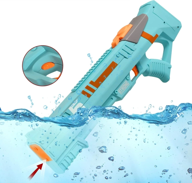 Elektrická vodná striekačka Strong s automatickým nasávaním, oranžová