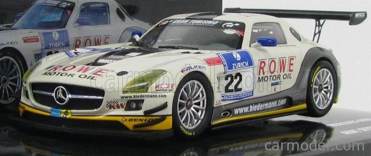 Minichamps Mercedes benz Sls Amg Gt3 N 22 24h Nurburgring 2012 1:43, bílá