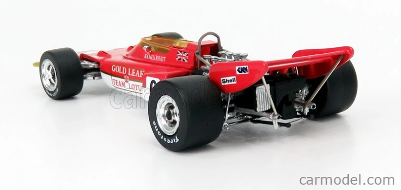 Quartzo Lotus F1 72c Team Lotus N 6 Víťaz majstrovstiev sveta v GP Francúzska 1970 Jochen Rindt 1:43 Červené zlato