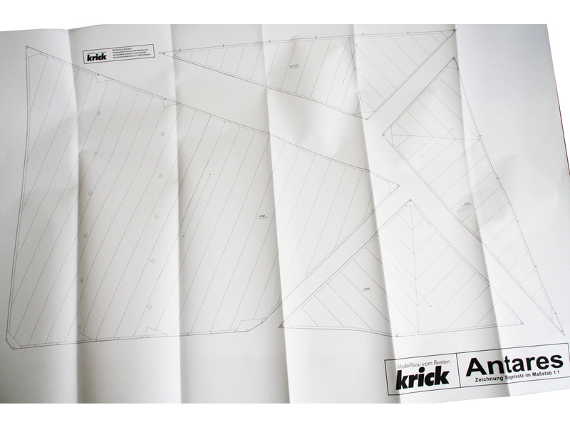 RC stavebnica Krick Antares plachetnica kit