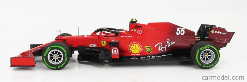 Bbr-models Ferrari F1 Sf21 Team Scuderia Ferrari Mission Winnow N 55 1:18, červená