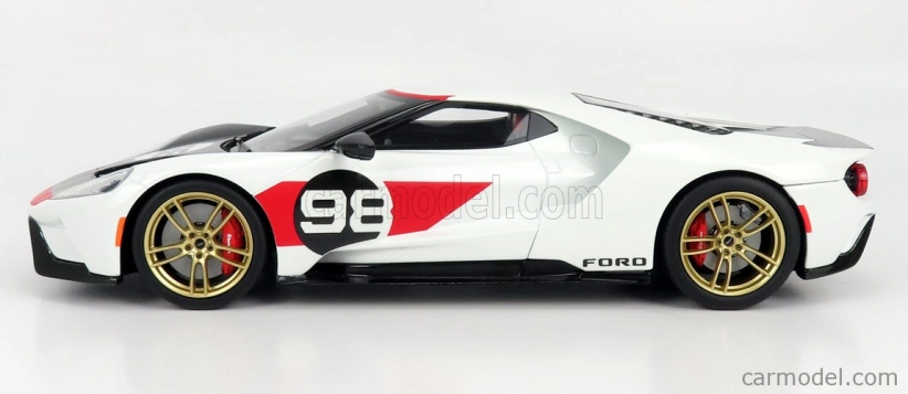 Gt-spirit Ford usa Gt N 98 2021 - Tribute 24h Daytona K.miles L.ruby 1966 1:18 White Carbon Red