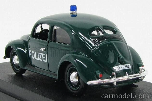 Rio-models Volkswagen Beetle Polizei Police 1953 1:43 Zelená