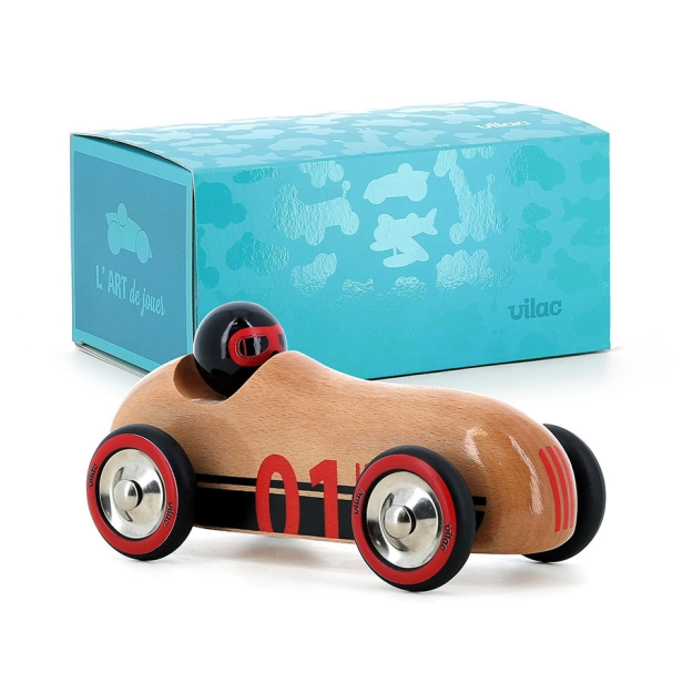 Vilac Dřevěné auto Old Sport Compet přírodní