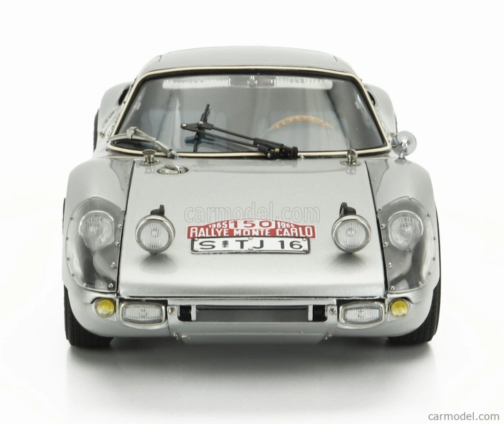 Cmc Porsche 904 Carrera Gts Ch.904-006 N 150 2nd Rally Montecarlo 1965 Eugen Boehringer - Rolf Wutherich 1:18 Silver