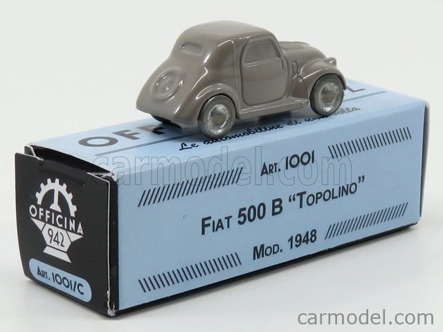 Officina-942 Fiat 500b Topolino 1:76 svetlosivá
