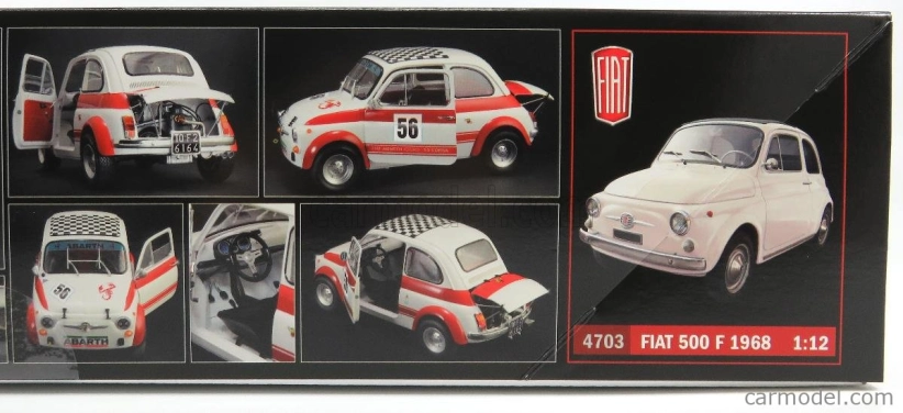 Italeri Fiat 500 Abarth 695ss Assetto Corsa 1968 - Street alebo N 56 Racing verzia 1:12 /