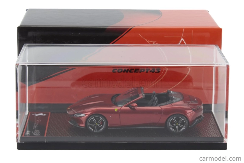 Bbr-models Ferrari Roma Spider Open 2020 1:43 Rosso Magma - Red Met