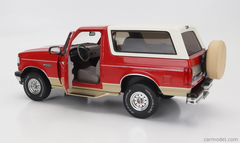 Greenlight Ford usa Bronco 1994 - Eddie Bauer Edition 1:18 Červená Zlatá Bílá