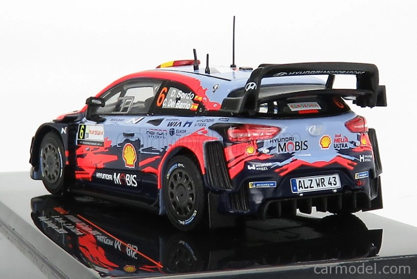 Ixo-models Hyundai I20 Coupe Wrc N 6 Rally Sardegna 2020 D.sordo - C.del Barrio 1:43 Svetlo modrá červená čierna