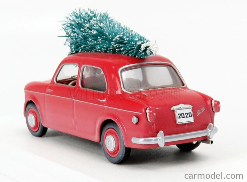 Rio-models Fiat 1100/103 1954 - Christmas Edition 2020 - Con Babbo Natale - With Figure Santa Claus 1:43 Red