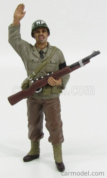 American diorama Figures Soldato Poliziotto Militare Con Fucile - Miltary Police Soldier I With Rifle Gun 1:18 Zelená Hnědá
