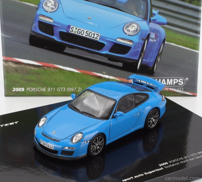 Minichamps Porsche 911 997-2 Gt3 Coupe 2009 1:43 Blue