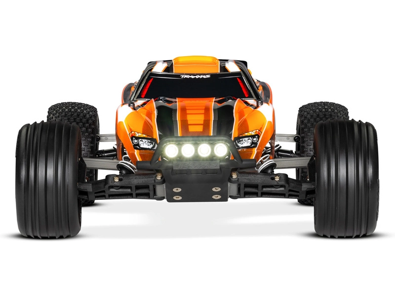 RC auto Traxxas Rustler 1:10 RTR s LED osvětlením, červená