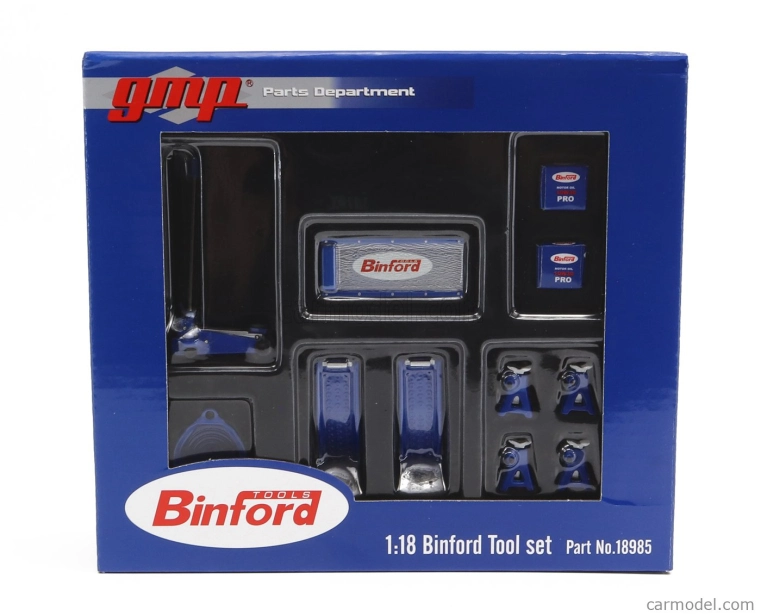 Gmp Accessories Set Officina Garage Tool Set Binford 1:18 Modrá Stříbrná