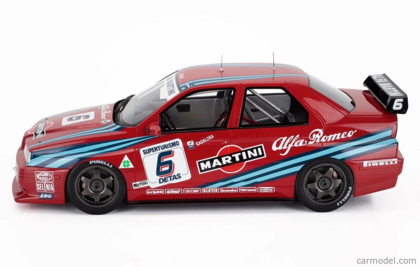 Mitica-r Alfa romeo Alfa Romeo 155 Gta S1 Superturismo Martini N 6 6th Monza 1992 Luca Cadalora 1:18 Red