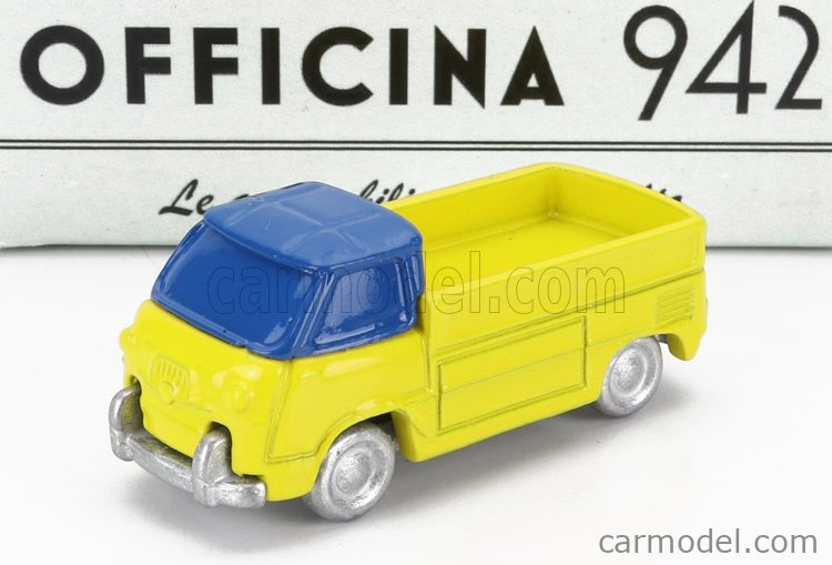 Officina-942 Fiat 600m Camioncino Coriasco 1956 1:76 žlto-modrá