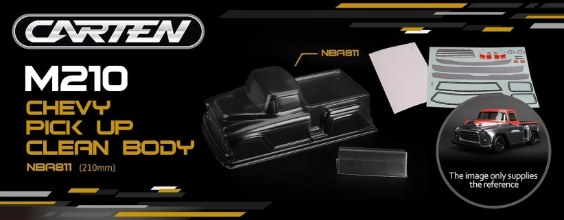CARTEN CHEVY Pick Up 1/10 M-Chassis lexanová karoséria