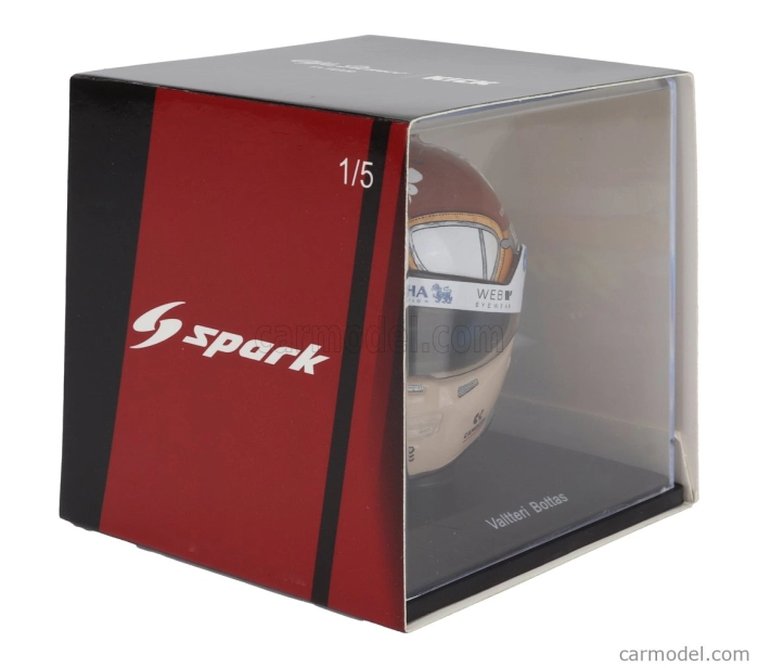 Spark-model Bell helmet F1 Casco Helmet Alfa Romeo C43 Team Stake N 77 Monza Italy Gp 2023 Valtteri Bottas 1:5 Červená Černá Zlatá