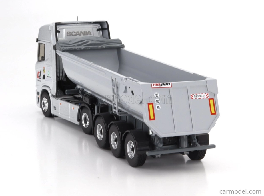 Eligor Scania S770 V8 Truck Cassone Ribaltabile Prejam Transports 2020 1:43 Silver
