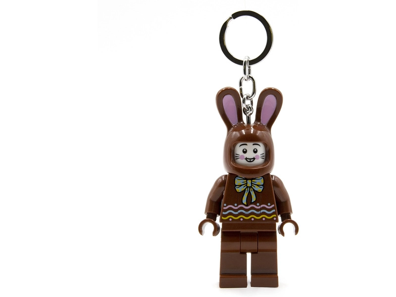 LEGO svietiaca kľúčenka – Ikonický čokoládový zajac