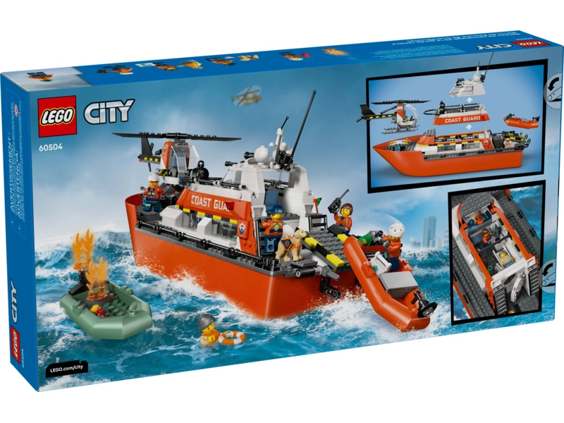 LEGO City - Záchranný čln pobrežnej hliadky a vrtuľník