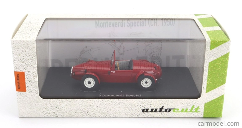 Autocult Monteverdi Special Sedan Švajčiarsko 1950 1:43 Červená