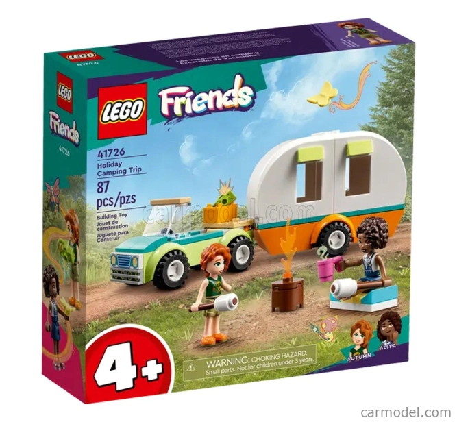Lego Automobile Lego Friends - Camping Holiday - Auto s karavanem