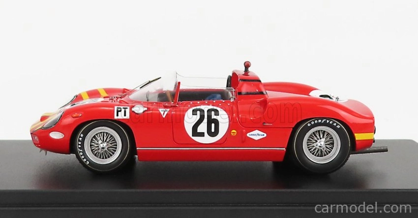Looksmart Ferrari 330p Spider N 26 12h Sebring 1965 B.grossman - S.hudson 1:43 Červená Žlutá