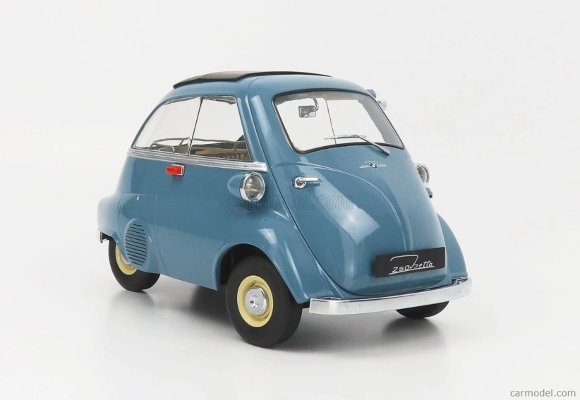 BMW Isetta 1959 v mierke 1:12 modrá sivá