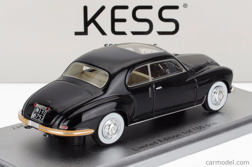 Kess-model Isotta fraschini 8c Monterosa Coupe Touring Open Roof 1947 1:43 Black