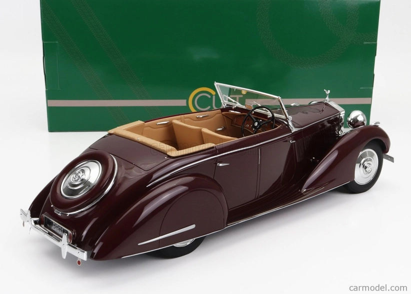 Cult-scale models Rolls royce 25-30 Gurney Nutting All Weather Cabriolet Open 1937 1:18 Red
