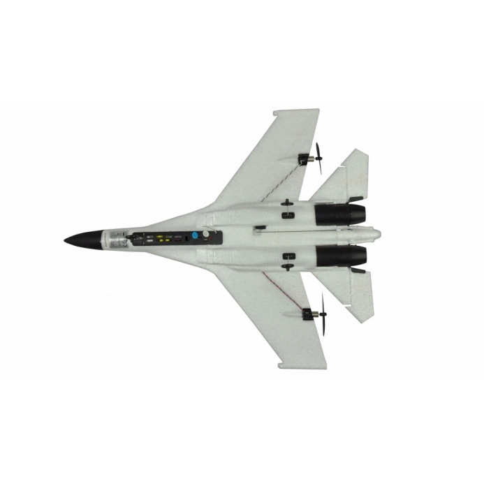 BAZAR – RC lietadlo SU-27 6G Gyro RTF, biele