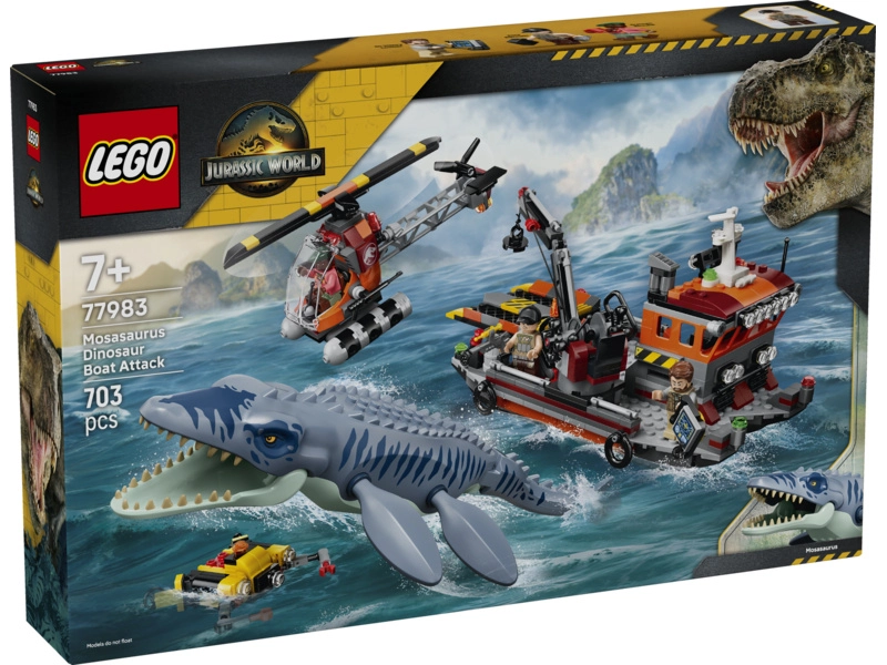 LEGO Jurassic World - Útok dinosaura mosasaura na na loď