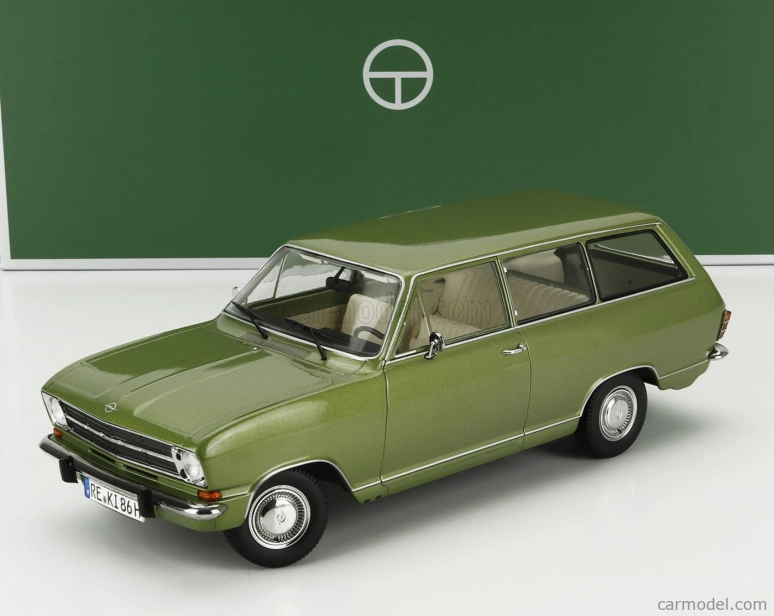 Touring modelcars Opel Kadett B Caravan Sw Station Wagon 1972 1:18 Lemon Green Met