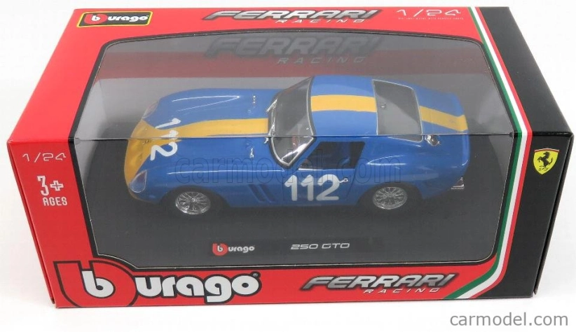Bburago Ferrari 250 GTO 1:24 modrá