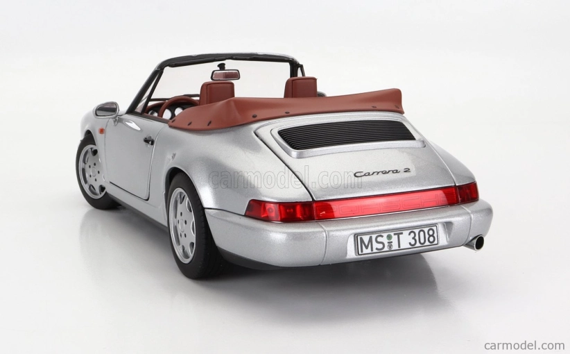 Norev Porsche 911 964 Carrera 2 Cabriolet 1990 1:18 Strieborná