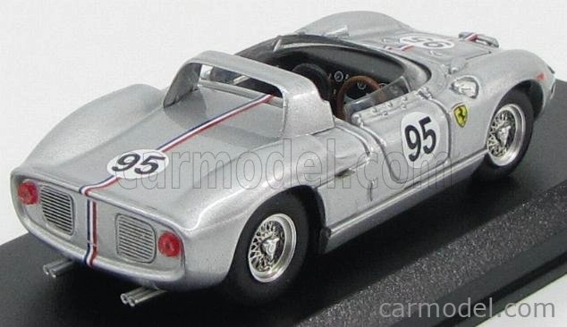 Art-model Ferrari 330p Spider N 95 Bridgehampton 1966 B.grossman 1:43 Strieborný