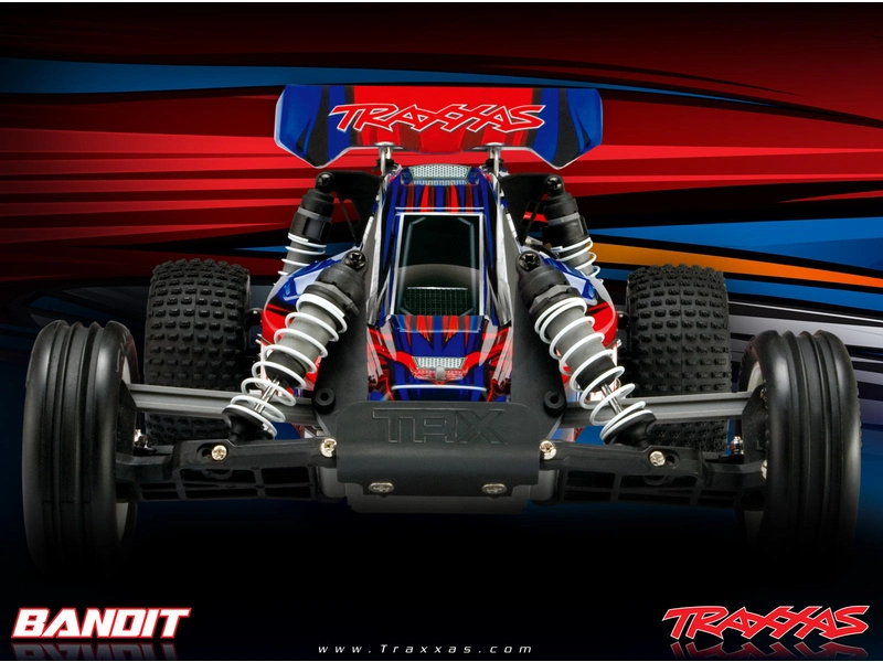 RC auto Traxxas Bandit 1:10 RTR, červenočierna