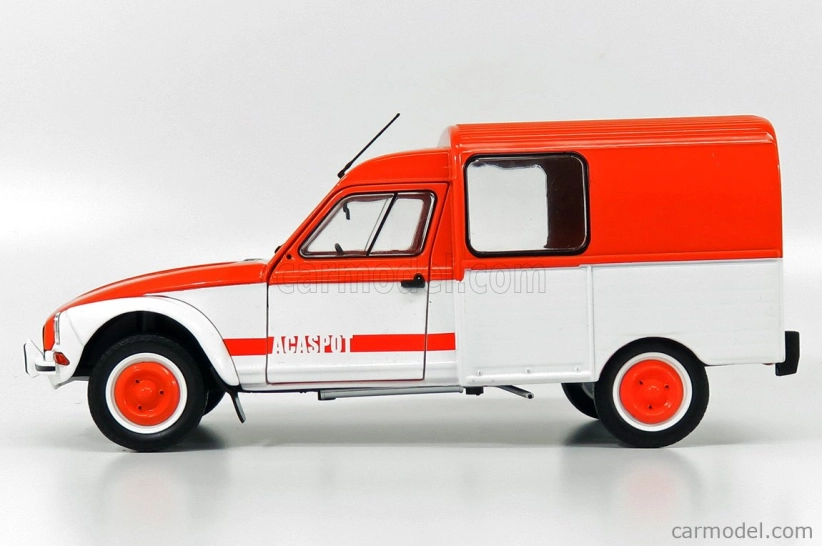 Solido Citroen Acadiane Van Acaspot 1984 1:18 Oranžová Bílá