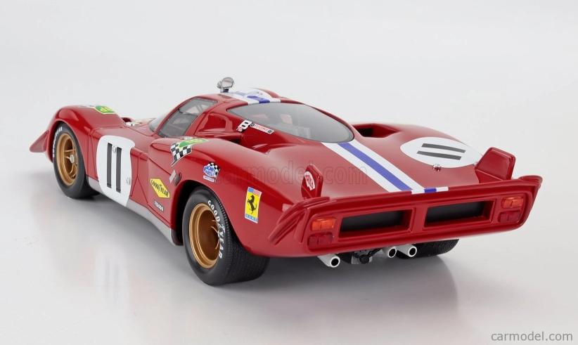 Werk83 Ferrari 512s 5.0l V12 Long Tail Team N.a.r.t.h. North American Racing N 11 4th 24h Le Mans 1970 Ronnie Bucknum - Sam Posey 1:18 Red