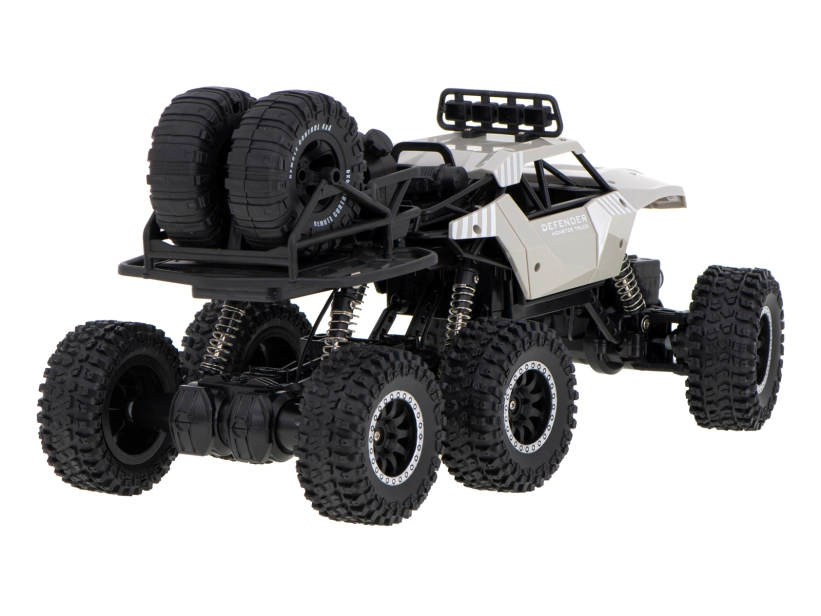 RC crawler Pick up 6x6, stříbrná