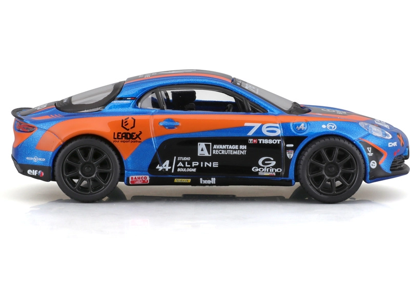 Bburago Renault A110 N 76 Cup 2020 1:43 Modrá Oranžová