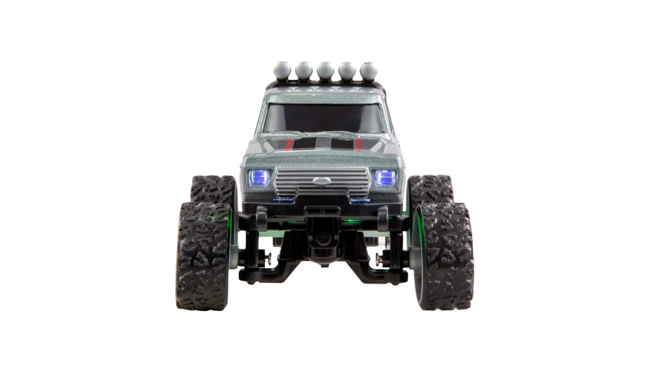 RC Monster Truck kovový 1:64 RTR LED Tempomat 2,4GHz šedý