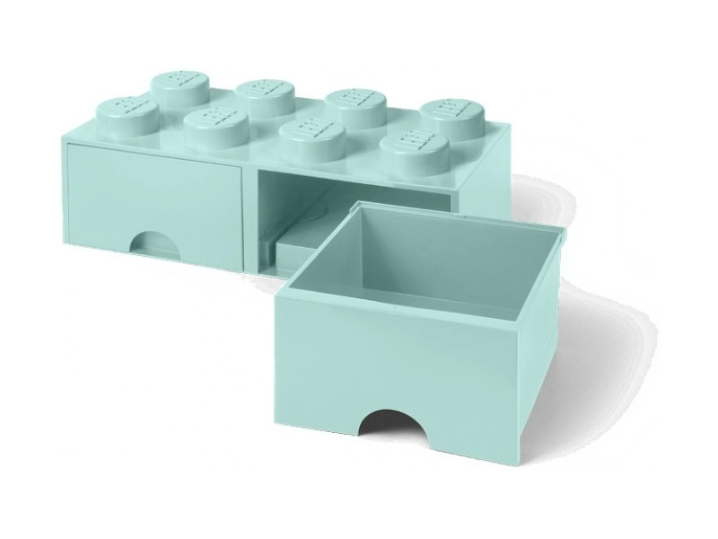 LEGO úložný box s šuplíky 250x500x180mm - modrý